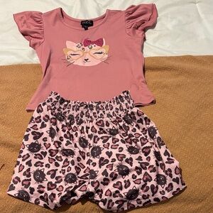 Lilt Pink Cat Graphic set